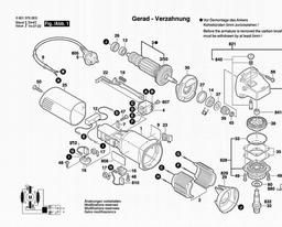 Bosch Angle Grinder GWS 670 spare parts