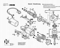 Bosch Angle Grinder 1375 spare parts
