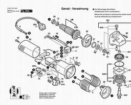 Bosch Angle Grinder GWS 660 spare parts