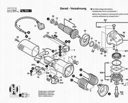 Bosch Angle Grinder GWS 6-125 spare parts