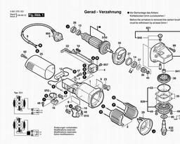 Bosch Angle Grinder WKS 125 spare parts