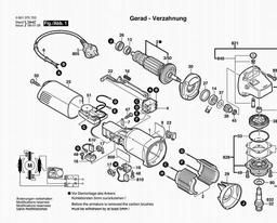 Bosch Angle Grinder GWS 6-110 E spare parts