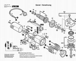 Bosch Angle Grinder GWS 6-115 E spare parts