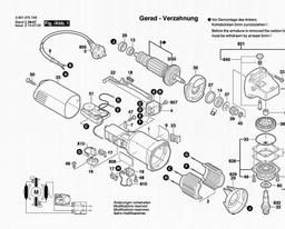 Bosch Angle Grinder GWS 6-100 E spare parts