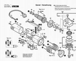 Bosch Angle Grinder GWS 5-100 spare parts