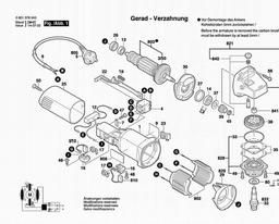 Bosch Angle Grinder GWS 580 spare parts