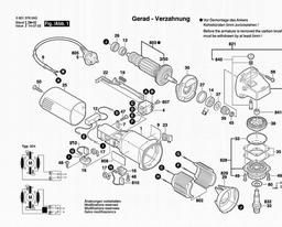 Bosch Angle Grinder GWS 580 spare parts