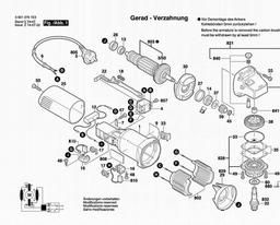 Bosch Angle Grinder GWS 580 spare parts