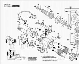 Bosch Angle Grinder GWS 850 C spare parts