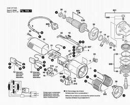 Bosch Angle Grinder GWS 8-115 C spare parts