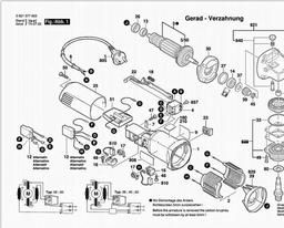 Bosch Angle Grinder GWS 8-100 C spare parts