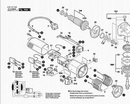 Bosch Angle Grinder GWS 8-100 C spare parts