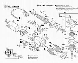 Bosch Angle Grinder GWS 8-100 CE spare parts