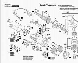 Bosch Angle Grinder GWS 8-100 C spare parts