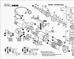 Bosch Angle Grinder RG125 C spare parts