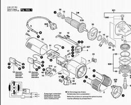 Bosch Angle Grinder GWS 8-125 C spare parts