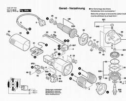 Bosch Angle Grinder GWS 8-125 C spare parts