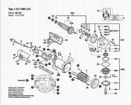 Bosch Angle Grinder GWS 7-115 spare parts
