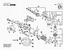 Bosch Angle Grinder GWS 9-125 spare parts