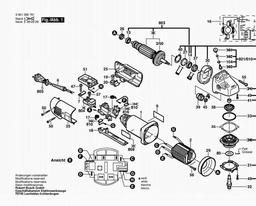 Bosch Angle Grinder BWS 10-125 C spare parts