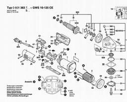 Bosch Angle Grinder GWS 10-125 CE spare parts