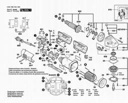 Bosch Angle Grinder GWS 14-125 CE spare parts