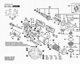 Bosch Angle Grinder GWS 14-150 C spare parts