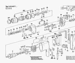 Bosch Screwdriver GSR 6-6 KE spare parts