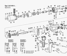 Bosch Impact Wrench 1431 spare parts