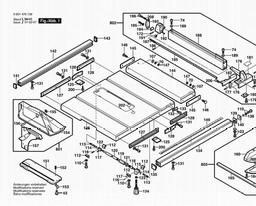 Bosch Saw Table 4000 spare parts