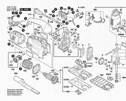 Bosch Orbital Jigsaw GST 600 BE spare parts