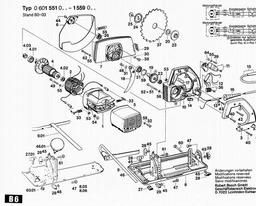 Bosch Marble Saw GDC 42 spare parts