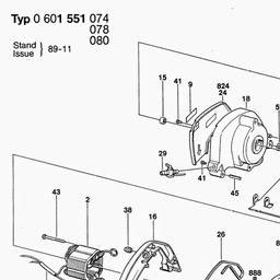 Bosch Marble Saw GMS 34 spare parts