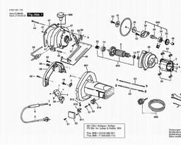 Bosch Marble Saw GDC 34 spare parts