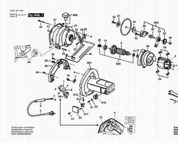 Bosch Marble Saw GDC 34 spare parts