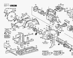 Bosch Circular Saw GKS 55 spare parts