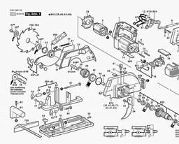 Bosch Circular Saw GKS 65 spare parts