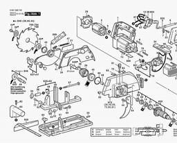 Bosch Circular Hand Saw GKS 66 CE spare parts