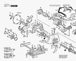 Bosch Circular Hand Saw GKS 54 spare parts