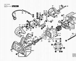 Bosch Circular Hand Saw GKS 68 B spare parts
