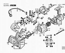 Bosch Circular Hand Saw GKS 68 BC spare parts