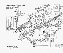Bosch Jig Saw GST 60 P spare parts