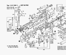 Bosch Jig Saw GST 60 PAE spare parts