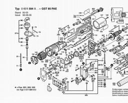 Bosch Jig Saw GST 85 PAE spare parts