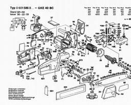 Bosch Chain Saw GKE 40 BC spare parts
