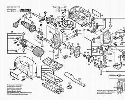 Bosch Jig Saw 1589 EVS spare parts