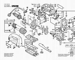 Bosch Jig Saw GST 100 BCE spare parts