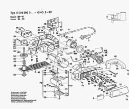 Bosch Portable Planer GHO 3-82 spare parts