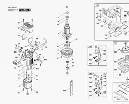 Bosch Gw Universal Router GUF 4-22 A spare parts