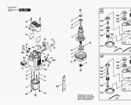 Bosch Gw Universal Router GUF 4-22 A spare parts